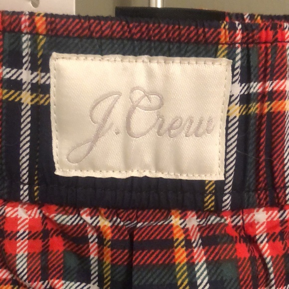J Crew Cotton Poplin Sleep Shorts in Stewart Plaid S - Picture 2 of 7